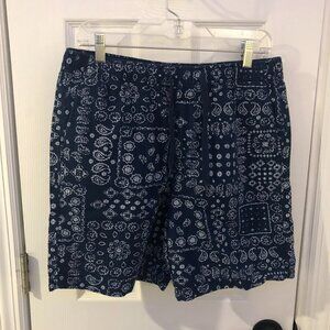 Gap Paisley/Bandana Drawstring Shorts